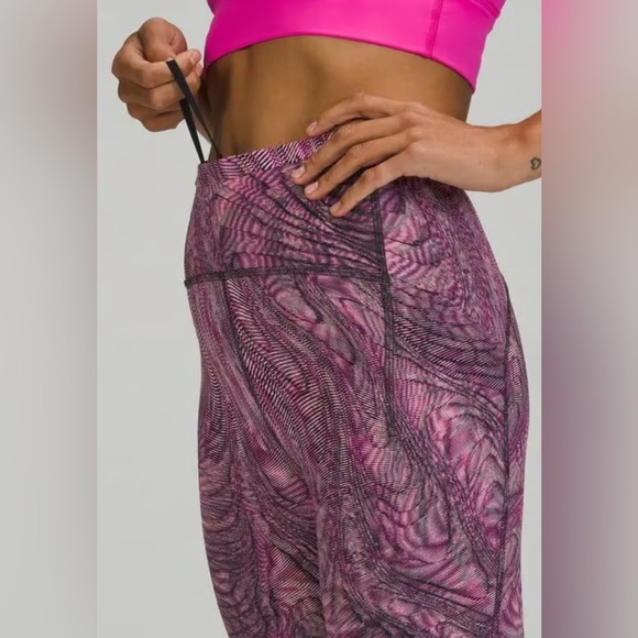 Lululemon Athletica 2pc Swift Speed High-Rise Leggings 28DimensionalPink/multi4 - Picture 5 of 16